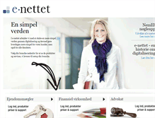 Tablet Screenshot of e-nettet.dk